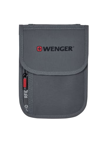 Wenger Travel Document RFID Neck Pouch in grey