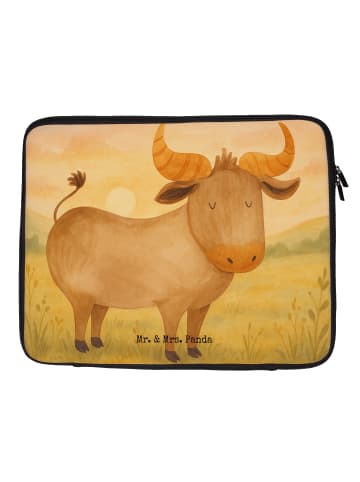 Mr. & Mrs. Panda Laptop Sleeve Sternzeichen Stier Design ohne Sp... in Weiß
