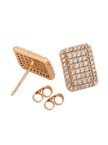 faina Women Stud Earrings in Rose Gold