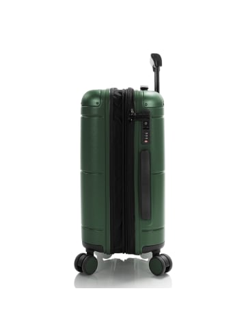 Heys Zen 4 Rollen Kabinentrolley S 54 cm mit Dehnfalte green