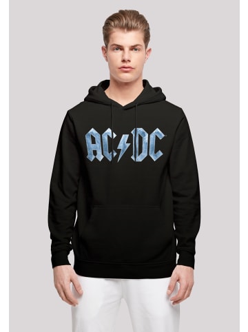 F4NT4STIC Basic Hoodie ACDC Rock Band Blue Ice Logo in schwarz