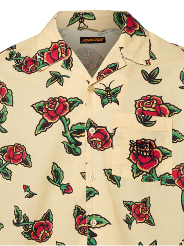 Santa Cruz Freizeithemd Flash Roses in zitrone mehrfarbig - 0001