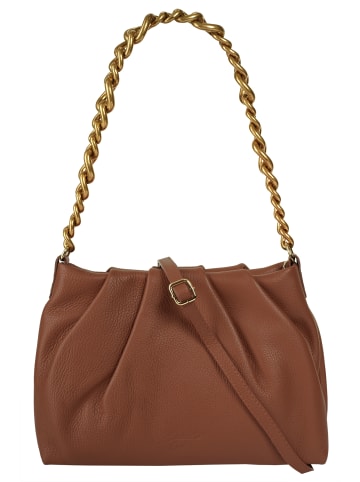 Samantha Look Umhängetasche echt Leder in cognac