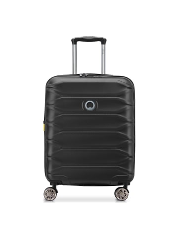 Delsey Meteor 4 Rollen Kabinentrolley 55 cm mit Dehnfalte in deep black