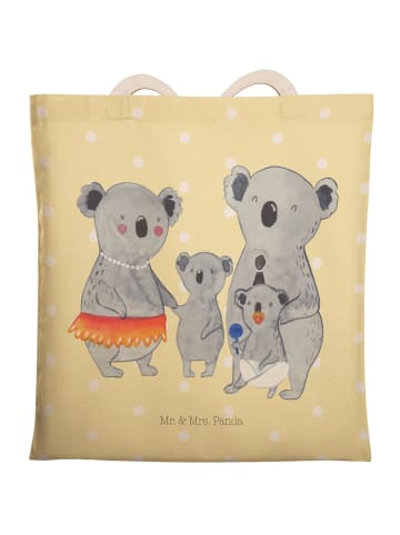 Mr. & Mrs. Panda Tasche Koala Familie ohne Spruch in Gelb Pastell