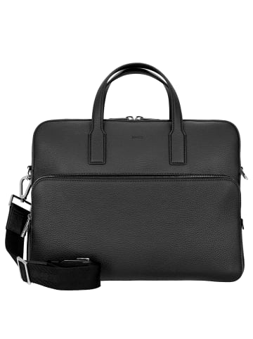 BOSS Crosstown M - Aktentasche Leder 38 cm in schwarz