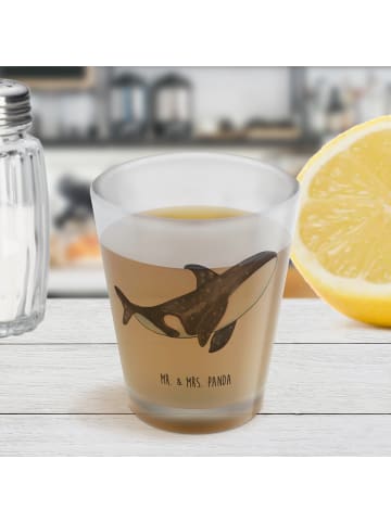 Mr. & Mrs. Panda Schnapsglas Orca ohne Spruch in Transparent