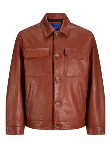 Jack & Jones Lederjacke in Arabian Spice