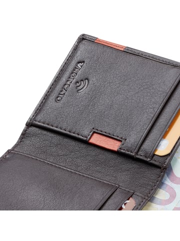 Roncato Monaco Geldbörse RFID Schutz Leder 8 cm in brown