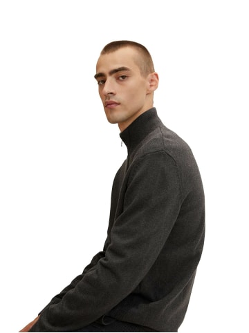Tom Tailor Strickjacke für Herren in anthrazit