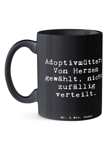 Mr. & Mrs. Panda Tasse Adoptivmütter: Von Herzen gewählt, nicht ... in Schwarz
