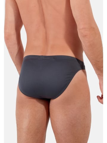 HOM Slip / Unterhose Premium Cotton in Grau / blau