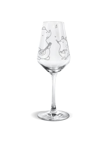Mr. & Mrs. Panda Weinglas Big Einheit ohne Spruch in Transparent