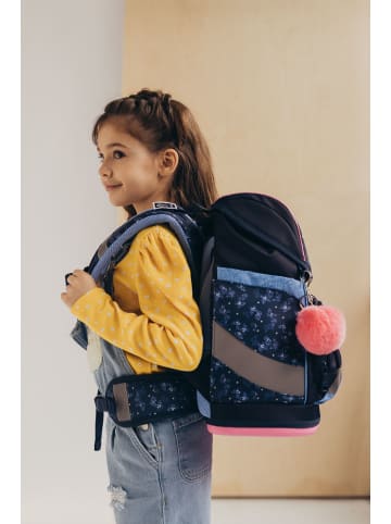 Belmil Premium Schulranzen-Set 5tlg. Smarty Plus "Sapphire" Blau mit Brustgurt