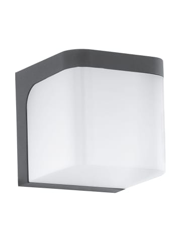 Licht-Erlebnisse Außen Wandlampe EEK G (B)11 x (H)11 cm in Anthrazit Weiß