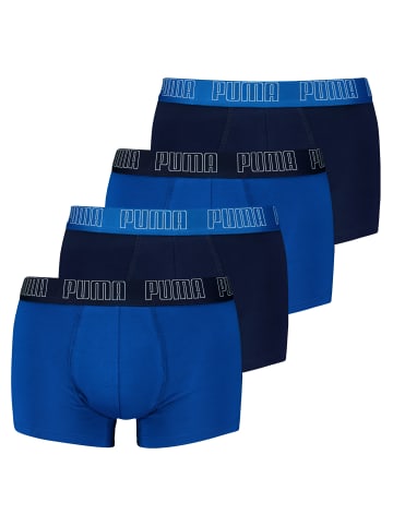 Puma 4er Pack Basic Trunks in Blau