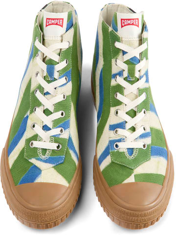 Camper Sneaker " Camaleon 1975 " in Grün / Blau / Weiss