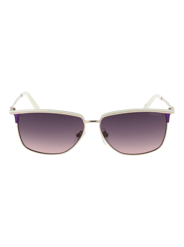 Guess Damen Sonnenbrillen Browline Weiß