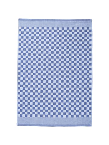 Erwin Müller Baumwolle, Jacquard Geschirrtuch 10er-Pack in Karo rot/blau