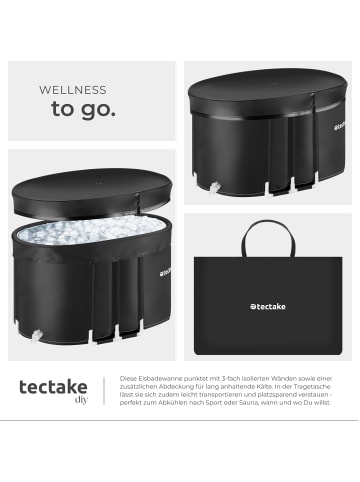 tectake Eisbadewanne Espoo, 3-fach Isolierung, Aluminiumgestell