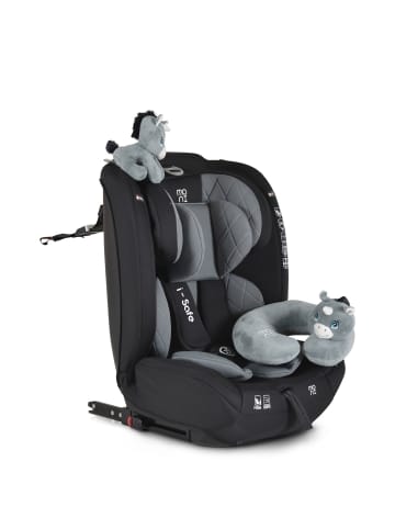 Moni Kindersitz i-Size i-Safe in grau