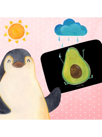 Mr. & Mrs. Panda Badematte Avocado Glücklich ohne Spruch in Schwarz