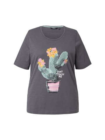 Ulla Popken Shirt in graphitgrau