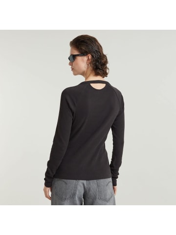G-Star Raw Langarmshirt in dk black