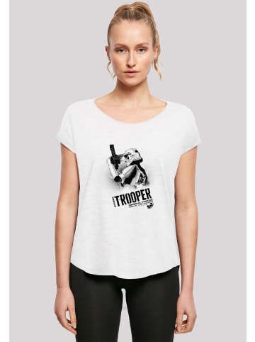 F4NT4STIC Long Cut T-Shirt Star Wars Stormtrooper Imperial Forces in weiß