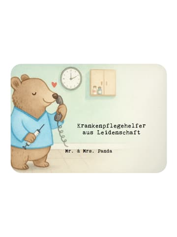 Mr. & Mrs. Panda Magnet Krankenpflegehelfer Leidenschaft Design ... in Weiß