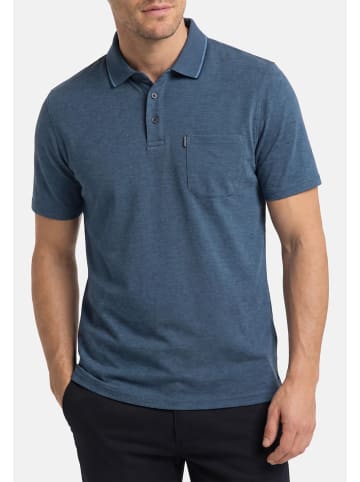 Casa moda Poloshirt Basic in Dunkelblau / grau