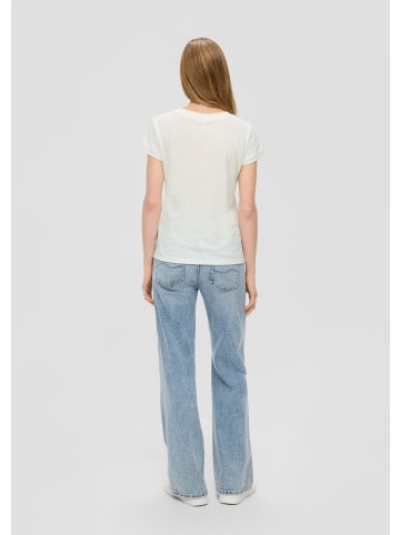 QS T-Shirt in 0200_ecru