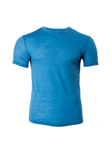 Occulto 100% Merino Shirt Montreal in Azurblau