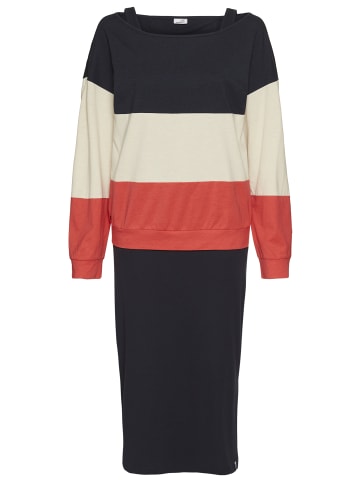 Kangaroos 2-in-1-Kleid in navy + rot-gestreift