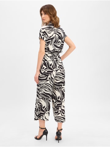 Someday Jumpsuit Cetara in schwarz weiß
