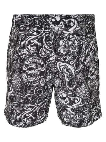 Urban Classics Badeshorts in tattoo aop