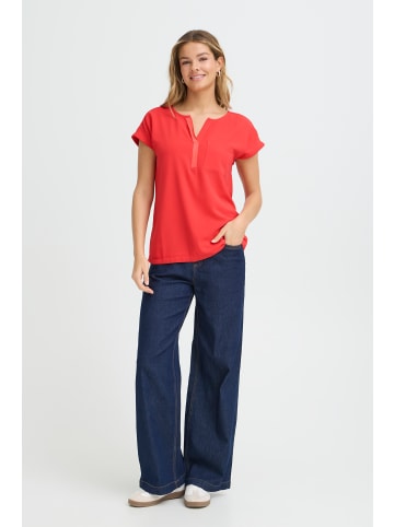 Fransa Kurzarm-Bluse FRZAWOV Regular fit in Hibiscus