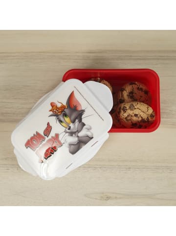 Geda Labels Brotdose Tom & Jerry in Rot - 16x10,5x6,5cm