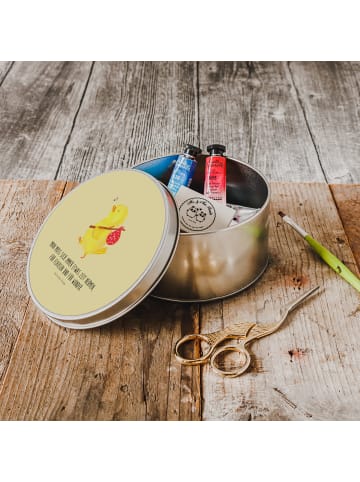 Mr. & Mrs. Panda Metalldose Küken Wander mit Spruch in Gelb Pastell