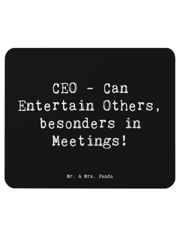 Mr. & Mrs. Panda Mauspad Spruch ZeichenO Unterhaltungskünstler mit Sp... in Schwarz