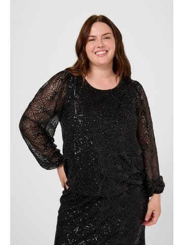 KAFFE curve Langarm-Bluse KCminna Regular fit in Black Deep