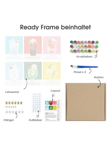 ARTNANAS Mini Malen nach Zahlen Set-"Grüne Bergmangrove"