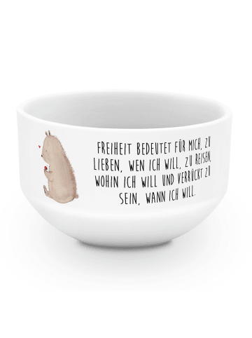 Mr. & Mrs. Panda Müsli Schüssel Bär Marienkäfer mit Spruch in Weiß