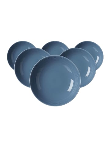 Ritzenhoff & Breker 6er Set Suppenteller Levi in ø 22 cm in Blau