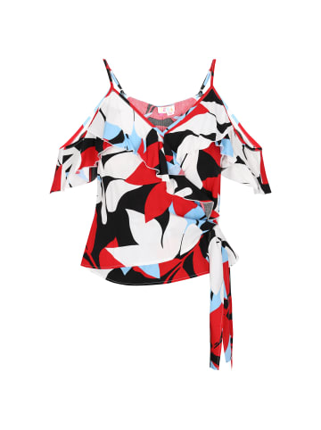 IZIA Women Top in black multicolor