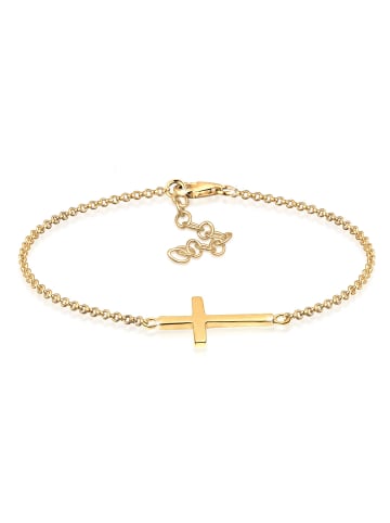 Elli Armband 925 Rosegold Kreuz in Gold