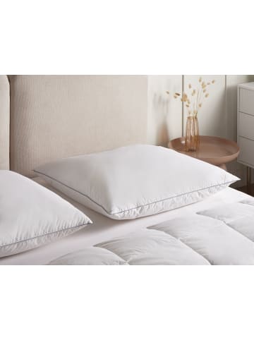 Beliani Kissen TEIDE in Weiß - (W) 80 x (H) 8 x (L) 80 cm