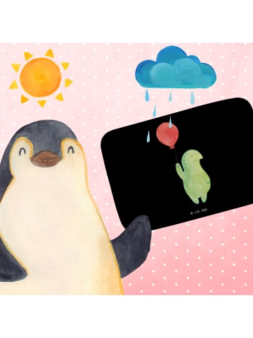 Mr. & Mrs. Panda Badvorleger Schildkröte Luftballon ohne Spruch in Schwarz