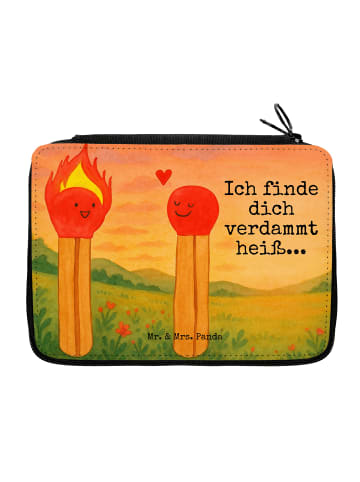 Mr. & Mrs. Panda Etui Streichhölzer Design mit Spruch in Weiß