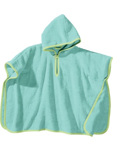 Erwin Müller Frottier Kinder-Poncho mit Kapuze in mint